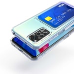 Xiaomi Redmi Note 11 Pro 5G Kılıf Kartlıklı Şeffaf Zore Setra Clear Silikon Kapak