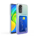 Xiaomi Redmi Note 11 Pro 5G Kılıf Kartlıklı Şeffaf Zore Setra Clear Silikon Kapak