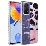 Xiaomi Redmi Note 11S Global Kılıf Airbag Kenarlı Renkli Desenli Silikon Zore Elegans Kapak