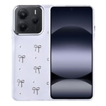 Xiaomi Redmi Note 14 5G Kılıf Airbag Tasarımlı Simli Şeffaf Zore Kutup Kapak