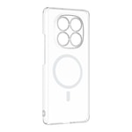 Xiaomi Redmi Note 14 Pro 4G Kamera Korumalı M-Safe Şarj Özellikli Şeffaf Zore London Sert PC Kapak