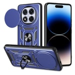 Xiaomi Redmi Note 14 Pro Plus Kılıf Magnetik Standlı Kamera Korumalı Zore Sürgülü Vega Kapak