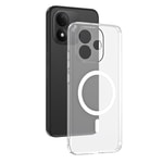 Xiaomi Redmi Note 17 Kamera Korumalı M-Safe Şarj Özellikli Şeffaf Zore London Sert PC Kapak