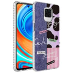 Xiaomi Redmi Note 9 Pro Kılıf Airbag Kenarlı Renkli Desenli Silikon Zore Elegans Kapak