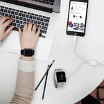 Zore Akıllı Saat Wireless To Lightning Type-C Şarj Kablosu 1.2M