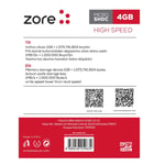Zore Micro SD Hafıza Kartı 4GB