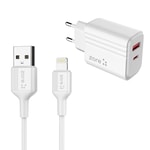Zore Play Serisi PL05 Lightning 2in1 Seyahat Şarj Aleti 20W