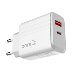 Zore Play Serisi PL05 Lightning 2in1 Seyahat Şarj Aleti 20W