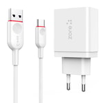 ​Zore XMac Serisi ZR-X2 Type-C 2 in 1 Şarj Seti