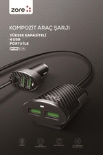 Zore ZR-C502 2+2 Araç Şarj Seti