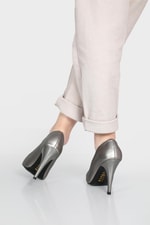 11 Cm Topuklu Stiletto Platin Kadın Ayakkabı Sitare 09 Kadın Yüksek Topuklu Carla Bella C BELLA SR-09-1 Kadın Stiletto