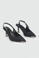 arkası açık topuklu Siyah Zara Kadın Topuklu MY BELLA MHÇ-074 Kadın Stiletto MY BELLA My Bella TLT-101 Kadın 26Y