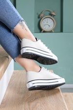 Bağcıklı Converse Bej Unisex Spor Ayakkabı 3000 Unisex Günlük Spor Ayakkabı Beınsteps Beinsteps 3000 İnce Kısa 22K