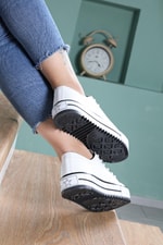 Bağcıklı Converse Beyaz Unisex Spor Ayakkabı 3000 Unisex Günlük Spor Ayakkabı Beınsteps Beinsteps 3000 İnce Kısa 22K