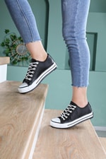 Bağcıklı Converse Siyah Beyaz Unisex Spor Ayakkabı 3000 Unisex Günlük Spor Ayakkabı Beınsteps Beinsteps 3000 İnce Kısa 22K