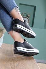 Bağcıklı Converse Siyah Beyaz Unisex Spor Ayakkabı 3000 Unisex Günlük Spor Ayakkabı Beınsteps Beinsteps 3000 İnce Kısa 22K