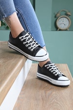 Bağcıklı Converse Siyah Beyaz Unisex Spor Ayakkabı 3000 Unisex Günlük Spor Ayakkabı Beınsteps Beinsteps 3000 İnce Kısa 22K