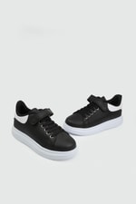 Bağcıklı Rahat Siyah Beyaz Çocuk Sneaker ARVENZO 160 Çocuk Sneaker Arvenzo ARVENZO 160 FLET 24Y