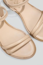 Bilek Bağlamalı Bantlı Nut Kadın Sandalet A-1502 Kadın Düz Sandalet Carla Bella My Bella A-1502 22Y