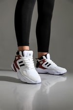 Bilekten Boğazlı Basket Beyaz Bordo Unisex Spor Ayakkabı 222-2635 Unisex Basketbol M.P M.P 222-2635 UNİSEX BASKET