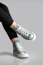 Boğazlı Keten Converse Mint Yeşil Unisex Spor Ayakkabı 201 Unisex Günlük Spor Ayakkabı Beınsteps Beinsteps 201 İnce Uzun 23Y