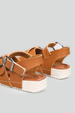 Çapraz Bantlı Cırtlı Taba Çocuk Sandalet 3000 Çocuk Sandalet Beınsteps Beinsteps 3000 22Y