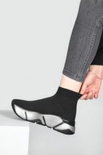 Çorap Model Yüksek Bilekli Sneakers Syh Platin Kadın Spor Ayakkabı RSL-401 Kadın Sneaker Beınsteps Beinsteps RSL-401 22Y