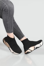 Çorap Model Yüksek Bilekli Sneakers Syh Bej Kadın Spor Ayakkabı RSL-401 Kadın Sneaker Beınsteps Beinsteps RSL-401 22Y