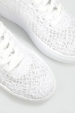 Dantelli Bağcıklı Kalın Taban Beyaz Kadın Spor Ayakkabı Ş-18 Kadın Sneaker Beınsteps Beinsteps Ş-18 22Y