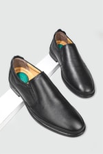 Deri Jelli Ortapedik Rahat Comfort Siyah Erkek Ayakkabı G-532-1 Erkek Rahat / Confort Anatomik Wow Plus WOW PLUS G-532-1 MER POLİ