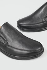 Deri Jelli Ortopedik Rahat Comfort Sıyah Erkek Ayakkabı G-472 Erkek Rahat & Confort Anatomik Wow Plus WOW PLUS G-472 MER POLİ