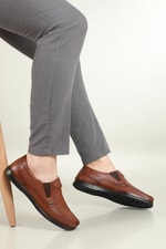 Deri Jelli Ortopedik Taba Erkek Ayakkabı 107 Erkek Günlük Ayakkabı birkan BİRKAN 107 MER DERİ AYAKKABI