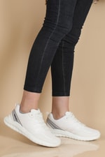 Deri Ortopedik Beyaz Erkek Spor Ayakkabı FLEX LEGEND Erkek Günlük Spor Ayakkabı Lescon LESCON FLEX LEGEND Unisex