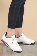 Deri Ortopedik Beyaz Erkek Spor Ayakkabı WINNER-4 Erkek Günlük Spor Ayakkabı Lescon LESCON WINNER-4-SNEAKERS un