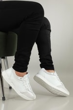 Deri Rahat Comfort Beyaz Erkek Ayakkabı 14540 Erkek Günlük Ayakkabı Greyder GREYDER 14540 MER FASHION AYAK