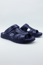 Deri Rahat Comfort Lacivert Erkek Sandalet 3082 Erkek Sandalet Dekosa DEKOSA 3082 MER Sandalet