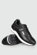 Deri Rahat Comfort Siyah Erkek Ayakkabı 14191 Erkek Günlük Ayakkabı Greyder GREYDER 14191 MER SNEAKER