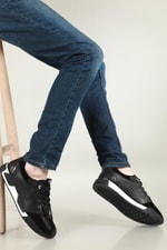 Deri Rahat Comfort Sıyah Erkek Ayakkabı 14540 Erkek Günlük Ayakkabı Greyder GREYDER 14540 MER FASHION AYAK