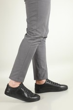 Deri Rahat Comfort Siyah Erkek Ayakkabı SHOES 01 Erkek Günlük Ayakkabı Hrz Shoes HRZ SHOES 01 MER DERİ AYAK