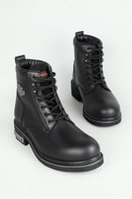 Deri Rahat Comfort Sıyah Erkek Bot 0109 GIBSON Erkek Günlük confort Bot Harley Davıdson 2752212