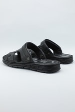 Deri Rahat Comfort Siyah Erkek Sandalet 3082 Erkek Sandalet Dekosa DEKOSA 3082 MER Sandalet