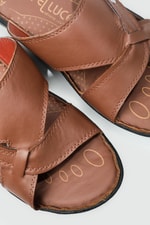 Deri Rahat Comfort Taba Erkek Terlik 1010 Erkek Terlik FELLUCE FELLUCA 1010 MER 22Y