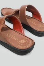 Deri Rahat Comfort Taba Erkek Terlik 1015 Erkek Terlik FELLUCE FELLUCE 1015 MER 22Y