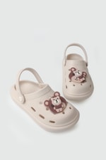 Ekru Çocuk Terlik TWİNGO 755 Çocuk Crocs Terlik Twingo TWİNGO 25Y 755 EMOJİLİ FLT