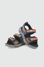 Emojili Detaylı Çocuk Günlük Sandalet Siyah Çocuk Sandalet Butiqe 26Y-3802 F Çocuk Sandalet Butiqe Butiqe 26Y-3802 FİLET