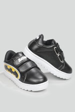 Esnek Taban Batman Baskılı Cırtlı Sneaker Siyah Beyaz Çocuk Spor Ayakkabı BATMAN Çocuk Sneaker Beınsteps Beinsteps Batman 22y