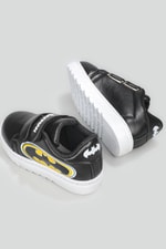 Esnek Taban Batman Baskılı Cırtlı Sneaker Siyah Beyaz Çocuk Spor Ayakkabı BATMAN Çocuk Sneaker Beınsteps Beinsteps Batman 22y