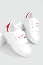 Esnek Taban Cırtlı Beyaz Kırmızı Çocuk Spor Ayakkabı BEROLLI Çocuk Sneaker Beınsteps Beinsteps Berolli 22y