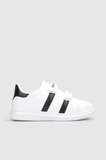 Esnek Taban Cırtlı Beyaz Siyah Çocuk Spor Ayakkabı BEROLLI Çocuk Sneaker Beınsteps Beinsteps Berolli 22y