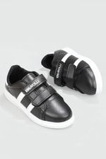 Esnek Taban Cırtlı Siyah Beyaz Çocuk Spor Ayakkabı BEROLLI Çocuk Sneaker Beınsteps Beinsteps Berolli 22y